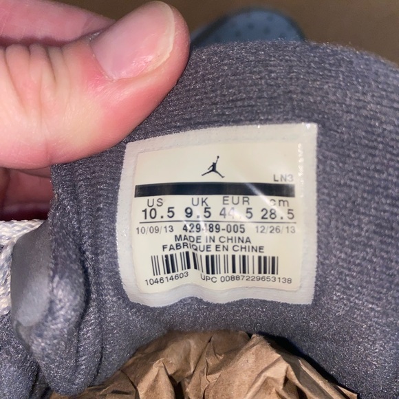 Men’s Jordan’s Prime 5 Wolf Grey - Picture 8 of 8